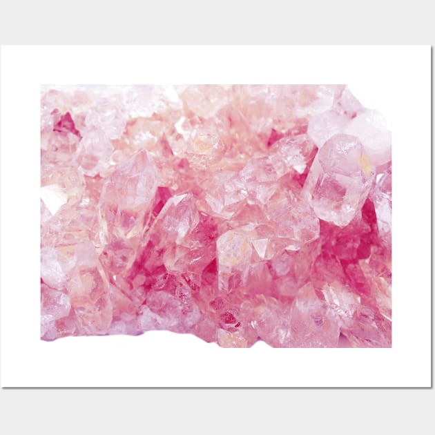 Pink Rose Quartz Wall Art by NewburyBoutique